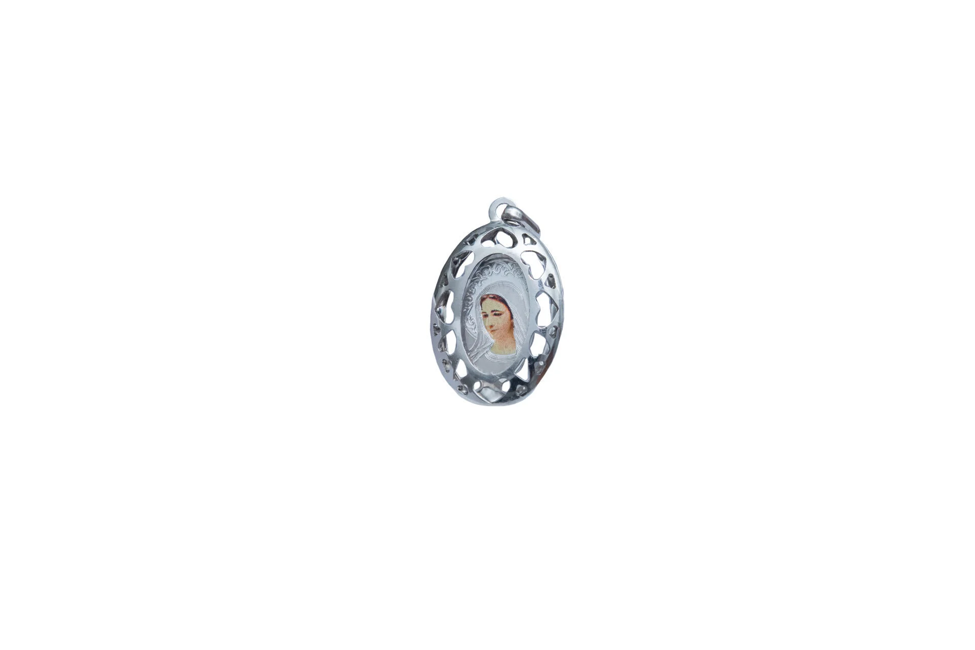 Srebrena ovalna medaljica - Gospa 212/1